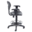 National Public Seating 6722HB-A Black Polyurethane Task Chair with Arms, 22"-32" Height - NPS-6722HB-A