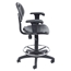 National Public Seating 6722HB-A Black Polyurethane Task Chair with Arms, 22"-32" Height - NPS-6722HB-A