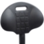 National Public Seating 6722HB-A Black Polyurethane Task Chair with Arms, 22"-32" Height - NPS-6722HB-A