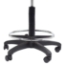 National Public Seating 6722HB-A Black Polyurethane Task Chair with Arms, 22"-32" Height - NPS-6722HB-A