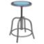 National Public Seating 18"-24" Height Adjustable Swivel Stool, Blueberry Seat/Grey Frame - NPS-6805-02