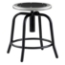 National Public Seating 18"-24" Height Adjustable Swivel Stool, Black Seat/Black Frame - NPS-6810-10