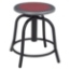 National Public Seating 18"-24" Height Adjustable Swivel Stool, Burgundy Seat/Black Frame - NPS-6818-10