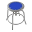 National Public Seating 18"-24" Height Adjustable Swivel Stool, Persian Blue Seat/Grey Frame - NPS-6825-02