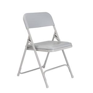 National Public Seating 802 Premium Lightweight Plastic Folding Chair, Grey (Pack of 4) folding chairs, plastic chairs, lightweight, 802 gray