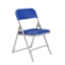 National Public Seating 805 Premium Lightweight Plastic Folding Chair, Blue (4-pack) - NPS-805