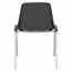 National Public Seating 8110 Poly Shell Stacking Chair, Black - NPS-8110
