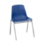 National Public Seating 8125 Poly Shell Stacking Chair, Blue - NPS-8125