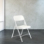 National Public Seating 821 Premium Lightweight Plastic Folding Chair, Bright White (4-pack) - NPS-821