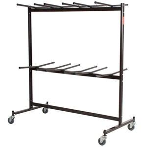 National Public Seating 84 Double-Tier Dolly for Folding Chairs folding chair cart, chair trolley, chair dolley, folding chair truck, checkerette, hanging coat rack, coat check, folding chair truck, transport, rolling