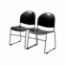 Basics by NPS 855 Multi-Purpose Ultra Compact Stack Chair, Navy Blue - NPS-855-CL
