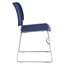 National Public Seating 8505 Ultra-Compact Tablet-Arm Plastic Stack Chair, Navy Blue - NPS-8505+TA85