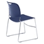 National Public Seating 8505 Ultra-Compact Tablet-Arm Plastic Stack Chair, Navy Blue - NPS-8505+TA85