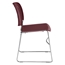 National Public Seating 8508 Ultra-Compact Tablet-Arm Plastic Stack Chair, Wine - NPS-8508+TA85