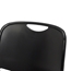 National Public Seating 8510 Ultra-Compact Tablet-Arm Plastic Stack Chair, Black - NPS-8510+TA85