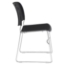 National Public Seating 8510 Ultra-Compact Plastic Stack Chair, Black  - NPS-8510