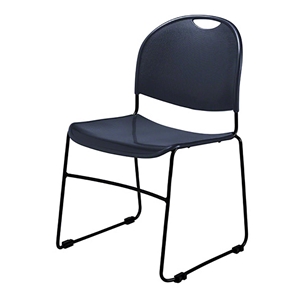 National Public Seating 855-CL Commercialine Multi-Purpose Ultra-Compact Stack Chair, Navy 850 series, commercialine chairs, ultra compact, compact stacking chairs, institutions, cafeterias, dining halls, food service, commercial venues, ganging chairs