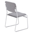 National Public Seating 8652 Fabric Padded Signature Stack Chair, Classic Grey - NPS-8652
