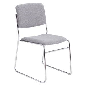 National Public Seating 8652 Fabric Padded Signature Stack Chair, Classic Grey 8600 series, banquet chairs, fabric padded stacking chairs
