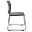 National Public Seating 8704 Cafetorium Plush Vinyl Stack Chair, Blue - NPS-8704-10-04