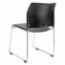 National Public Seating 8710 Cafetorium Plush Vinyl Stack Chair, Black - NPS-8710-11-10
