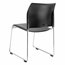 National Public Seating 8710 Cafetorium Plush Vinyl Stack Chair, Black - NPS-8710-11-10