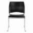 National Public Seating 8710 Cafetorium Plush Vinyl Stack Chair, Black - NPS-8710-11-10