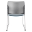 National Public Seating 8742 Cafetorium Plush Vinyl Stack Chair, Blue Grey - NPS-8742-12-02