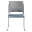 National Public Seating 8742 Cafetorium Plush Vinyl Stack Chair, Blue Grey - NPS-8742-12-02