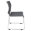 National Public Seating 8820 Cafetorium Plastic Stack Chair, Charcoal - NPS-8820-11-20