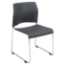 National Public Seating 8820 Cafetorium Plastic Stack Chair, Charcoal - NPS-8820-11-20