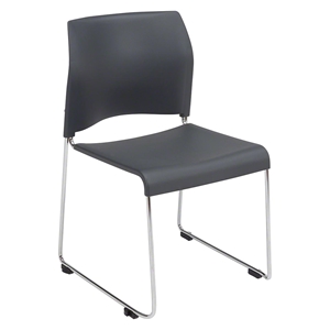 National Public Seating 8820 Cafetorium Plastic Stack Chair, Charcoal stack chairs, 8800 series, cafetorium chairs
