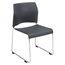 National Public Seating 8820 Cafetorium Plastic Stack Chair, Charcoal - NPS-8820-11-20