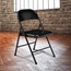 National Public Seating 910 Commercialine All-Steel Folding Chair, Black (Pack of 4) - NPS-910