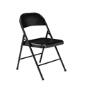 National Public Seating 910 Commercialine All-Steel Folding Chair, Black