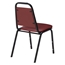National Public Seating 9108-B Vinyl Upholstered Stack Chair, Burgundy - NPS-9108-B