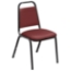 National Public Seating 9108-B Vinyl Upholstered Stack Chair, Burgundy - NPS-9108-B