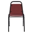 National Public Seating 9108-B Vinyl Upholstered Stack Chair, Burgundy - NPS-9108-B