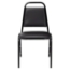 National Public Seating 9110-B Vinyl Upholstered Stack Chair, Panther Black - NPS-9110-B