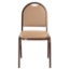 National Public Seating 9201-M Premium Vinyl Stack Chair, French Beige/Mocha - NPS-9201-M