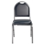 National Public Seating 9204-SV Premium Vinyl Stack Chair, Midnight Blue/Silvervein - NPS-9204-SV