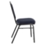 National Public Seating 9254-BT Premium Fabric Stack Chair, Midnight Blue/Black Sandtex - NPS-9254-BT