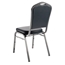 National Public Seating 9304-SV Premium Vinyl Stack Chair, Midnight Blue/Silvervein - NPS-9304-SV