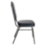 National Public Seating 9304-SV Premium Vinyl Stack Chair, Midnight Blue/Silvervein - NPS-9304-SV
