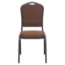 National Public Seating 9361-BT Premium Fabric Stack Chair, Natural Chocolatier/Black Sandtex - NPS-9361-BT