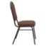 National Public Seating 9361-BT Premium Fabric Stack Chair, Natural Chocolatier/Black Sandtex - NPS-9361-BT