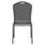 National Public Seating 9362-BT Premium Fabric Stack Chair, Natural Greystone/Black Sandtex - NPS-9362-BT