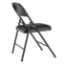 Basics by NPS 950 Vinyl Padded Steel Folding Chair, Black (4-pack) - NPS-950