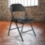 Basics by NPS 950 Vinyl Padded Steel Folding Chair, Black (4-pack) - NPS-950