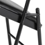 National Public Seating 950 Commercialine Vinyl Padded Steel Folding Chair, Black (Pack of 4) - NPS-950